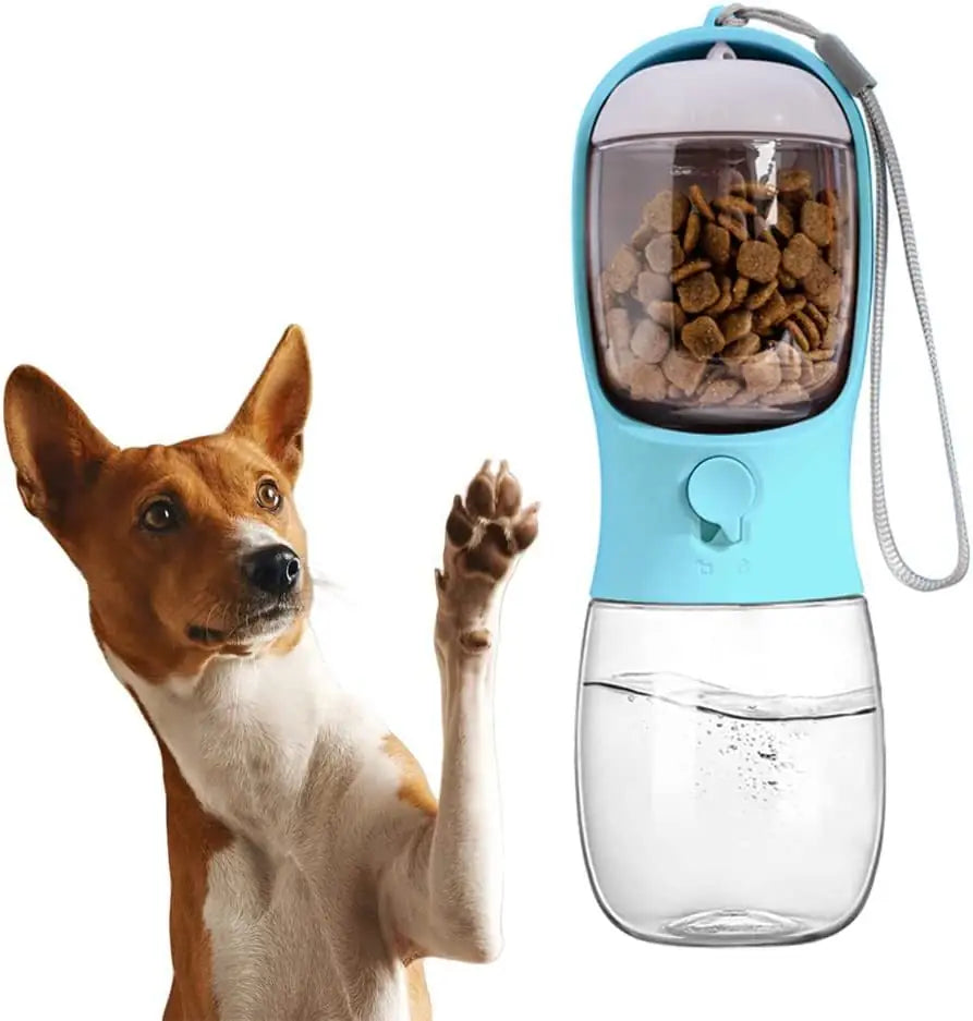 2-in-1 Pet Water Feeder – Portable Food & Water Bottle for Pets