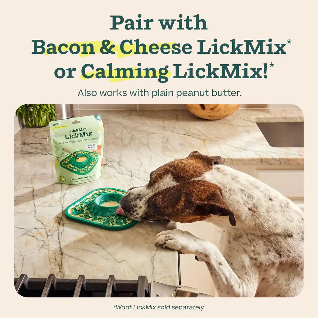 Woof LickMat Slow Feeder Mat for Dogs | BPA-Free Silicone, Non-Slip, Dishwasher Safe