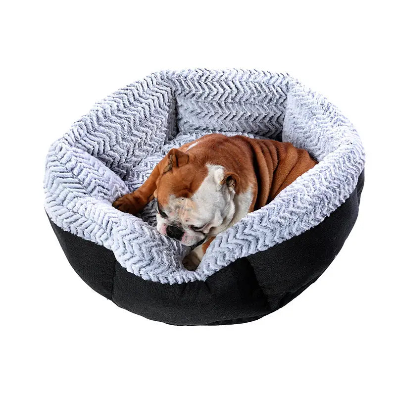 Hexagon Haven - Plush Pet Bed & Crate Mat