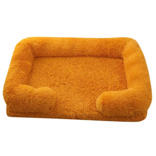 Plush Round Pet House – Winter Bed for Cats & Dogs