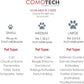 Comotech 7-in-1 Dog Paw Cleaner Cup Kit – Silicone Paw Washer for Dogs & Cats