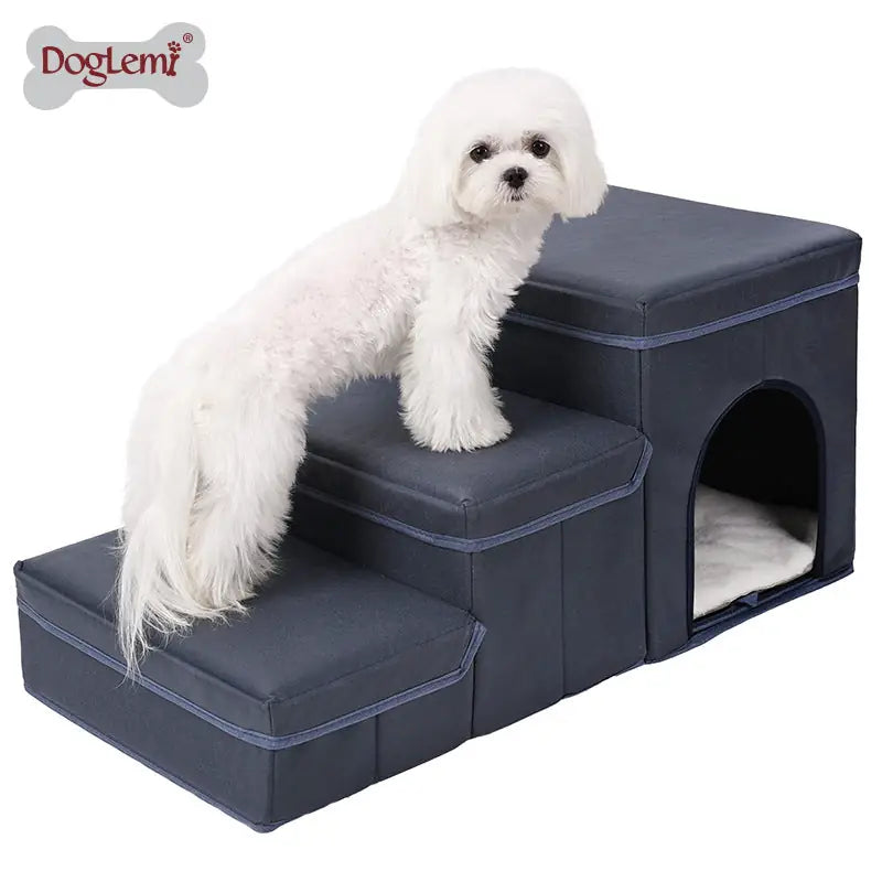 Fold & Climb Pet Steps - Soft Staircase for Dogs