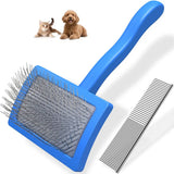 Extra-Long Pin Slicker Brush & Comb Set for Dogs | Doodles & Double Coats