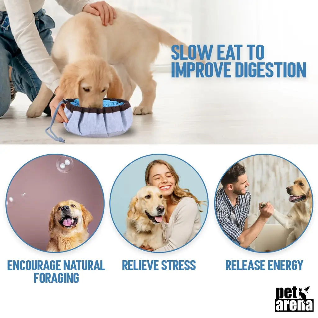 Adjustable Dog Snuffle Mat - Interactive Slow Feed Puzzle