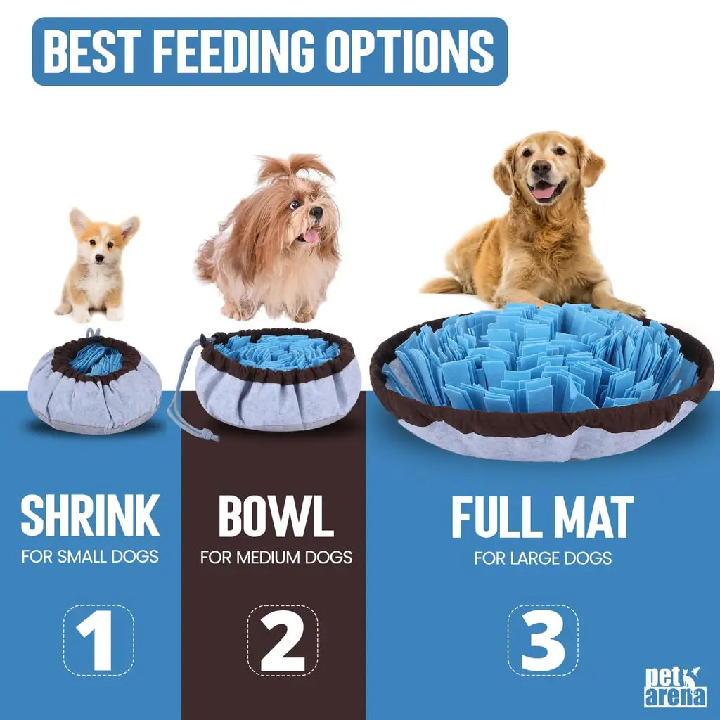 Adjustable Dog Snuffle Mat - Interactive Slow Feed Puzzle