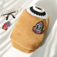 Prep School Pet Vest - V-Neck Knitted Dog & Cat Sweater
