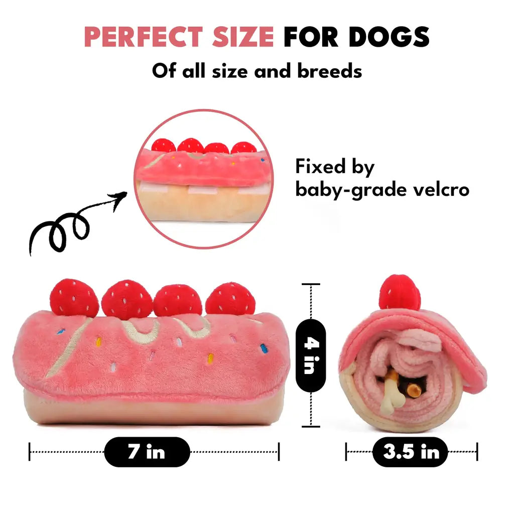 CHEWFFON Dog Snuffle Enrichment Toy - Food Theme Puzzle for Dogs