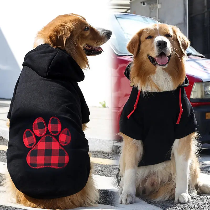 Adventure Ready Hoodie - Fleece-Lined Dog & Cat Sweater with Zipper Pocket