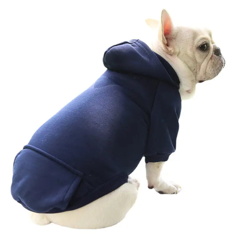 Urban Explorer Hoodie - Denim Pocket Pet Sweater