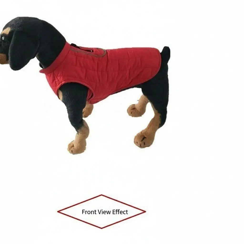 Classic Plaid Dog Jacket for Winter Warmth