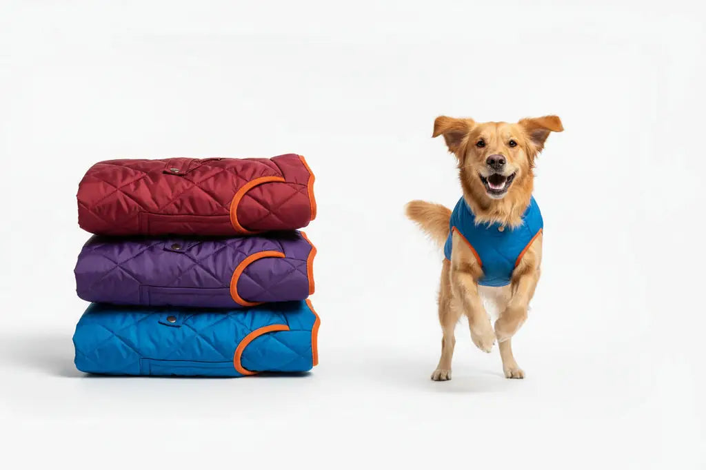 Classic Plaid Dog Jacket for Winter Warmth
