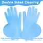 Silicone Pet Grooming Gloves – Dog & Cat Bath Scrubber Brush