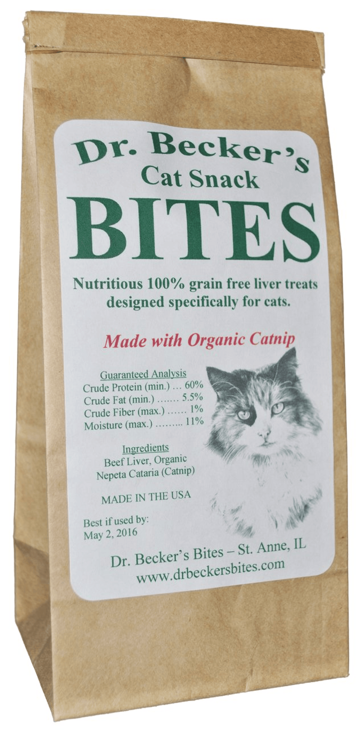 Dr. Becker's Organic Cat Snack with Catnip & Beef Liver