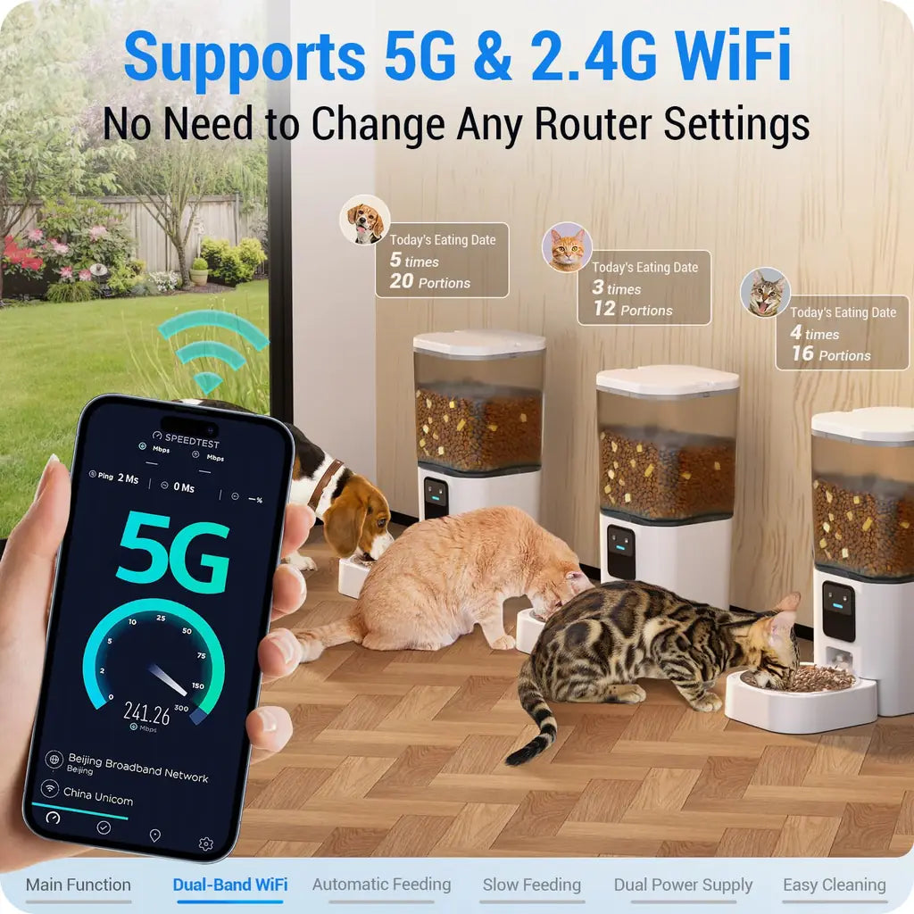 Frienhund Automatic Cat Feeder with Remote App Control