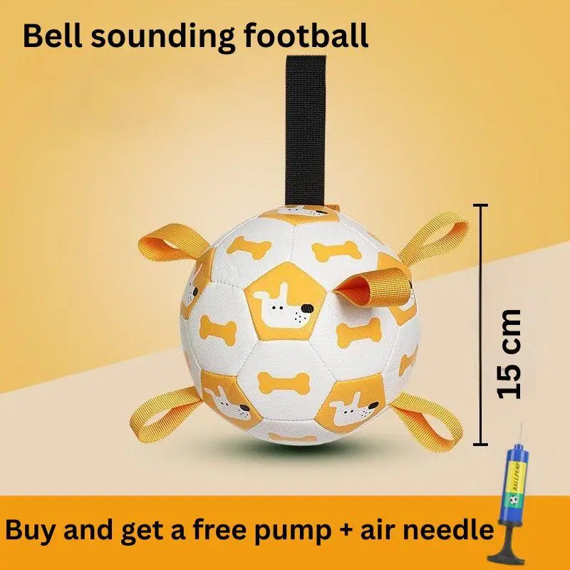 Inflatable Dog Football Toy – Outdoor Training & Teething Fun