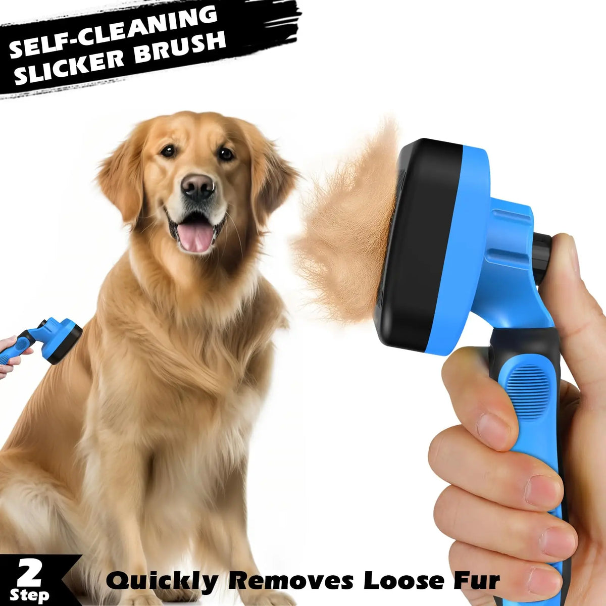 3-in-1 Dog Grooming Set | Slicker Brush, Dematting Rake & Flea Comb