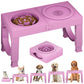 Elevated Dog Bowl Stand with Slow Feeder – 5 Adjustable Heights