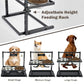 Adjustable Elevated Dog Bowl – Double Stainless Steel Feeder Stand