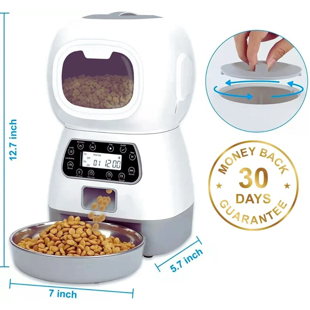 3.5 L Smart Pet Feeder – Smart Scheduled Feeding for Pets