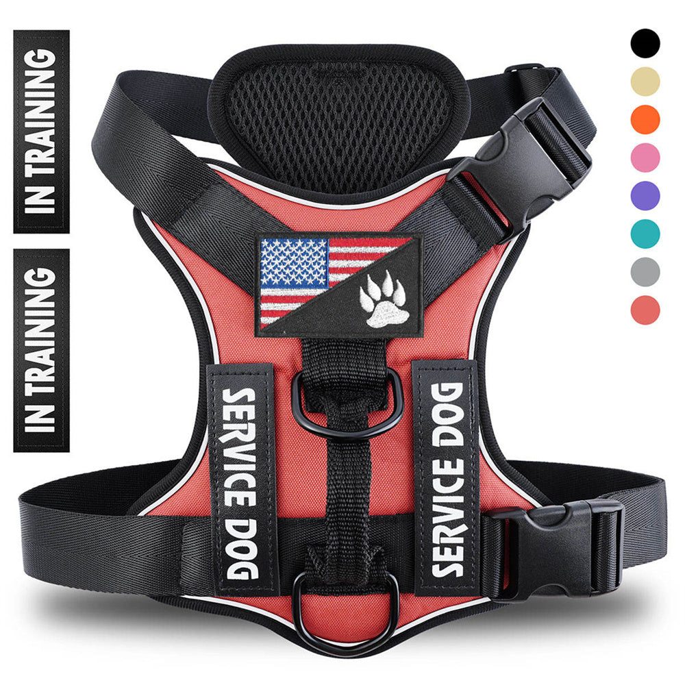 Reflective Dog Harness — Adjustable, Breathable, 6 Colors