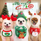 Festive Pet Set - Christmas Hat & Bib for Dogs and Cats