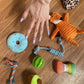 Zeaxuie Luxury Puppy Toys for Teething Small Dogs – Squeaky, Rope & Treat Ball Set