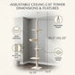 Floor-to-Ceiling Cat Tree – 5-Tier Climbing Tower with Sisal Posts