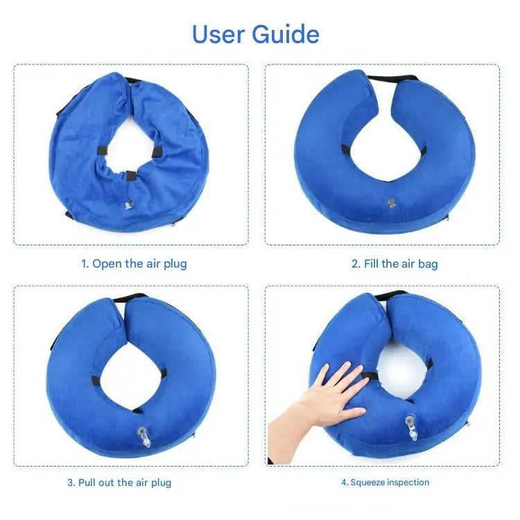 Inflatable Pet Recovery Collar – Soft Protective E-Collar