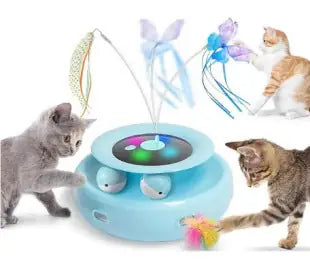 Automatic Cat Teaser Turntable Toy – Interactive Self-Entertainment for Cats