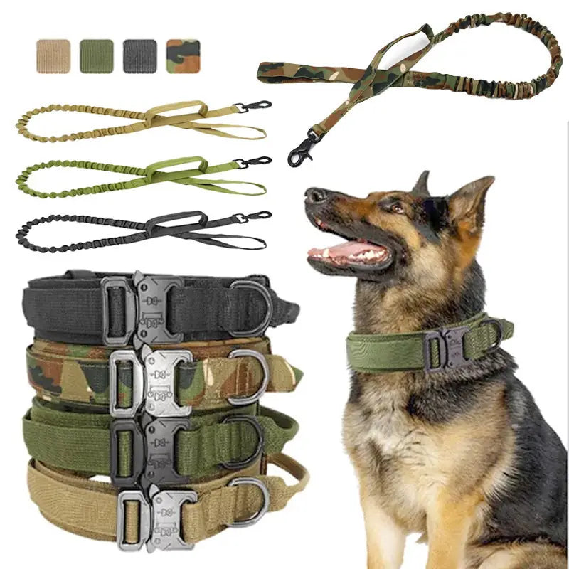 Tactical Dog Collar & Leash Set – Military-Grade for Training