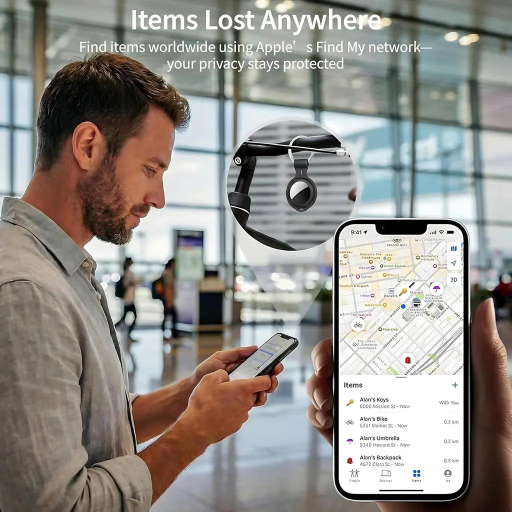 Apple Find My Pet Tracker 2 Pack – MFi Certified Bluetooth Tag for iPhone