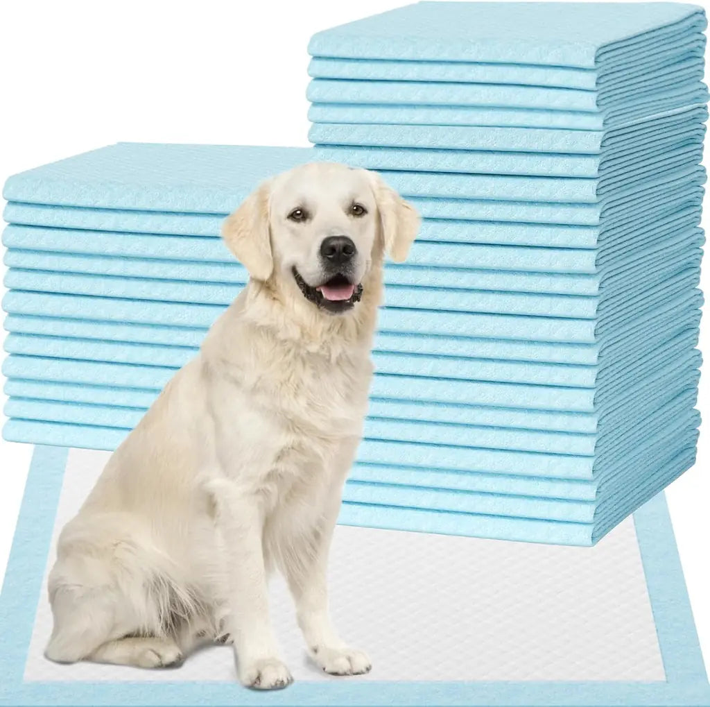 IMMCUTE Puppy Pee Pads 22"x23" & 30"x28" | 6-Layer Super Absorbent Leak-Proof Disposable Dog Training Pads