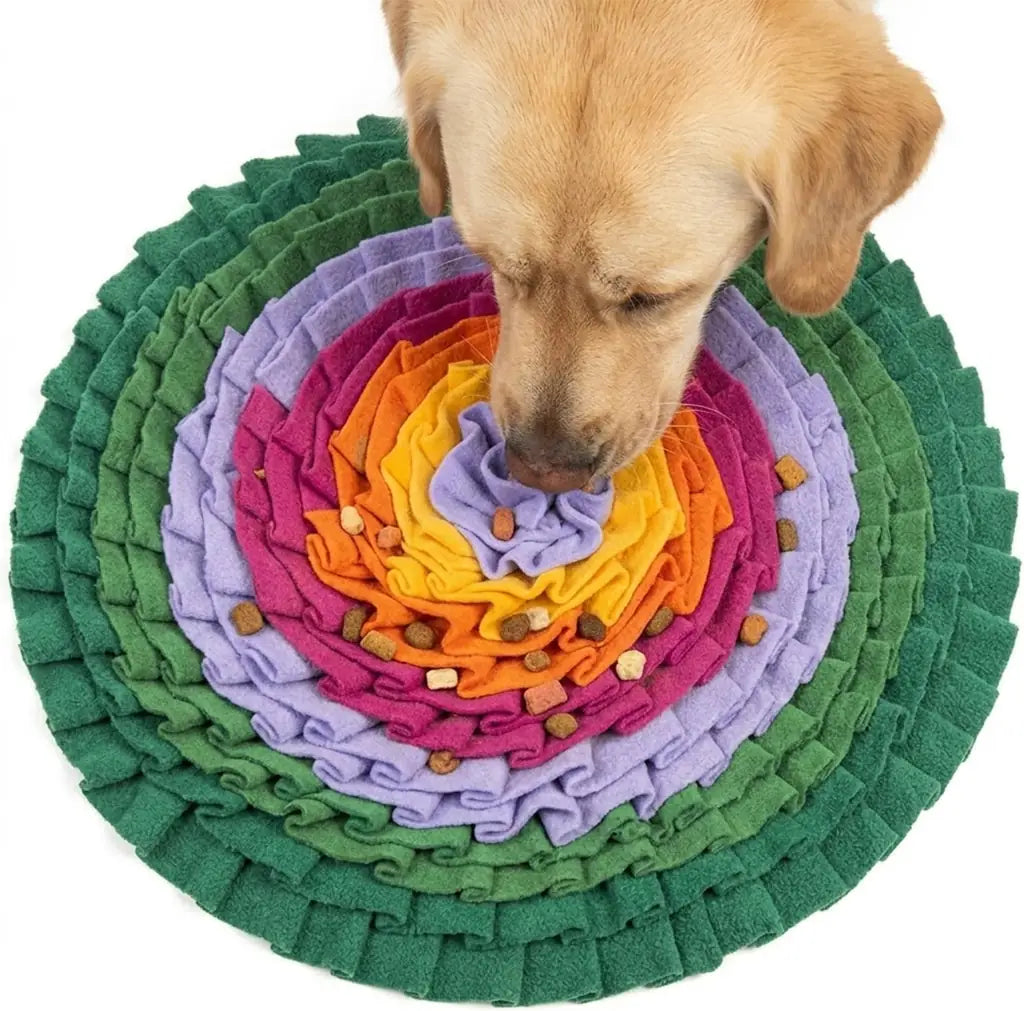 Adjustable Dog Snuffle Mat - Interactive Slow Feed Puzzle
