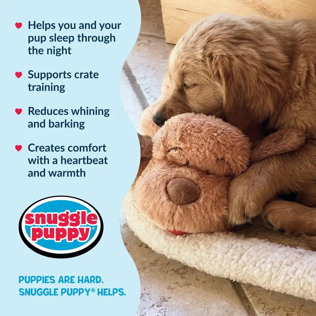 Snuggle Puppy Heart beat Dog Toy Real-Feel Pulse Heat Pack & Batteries