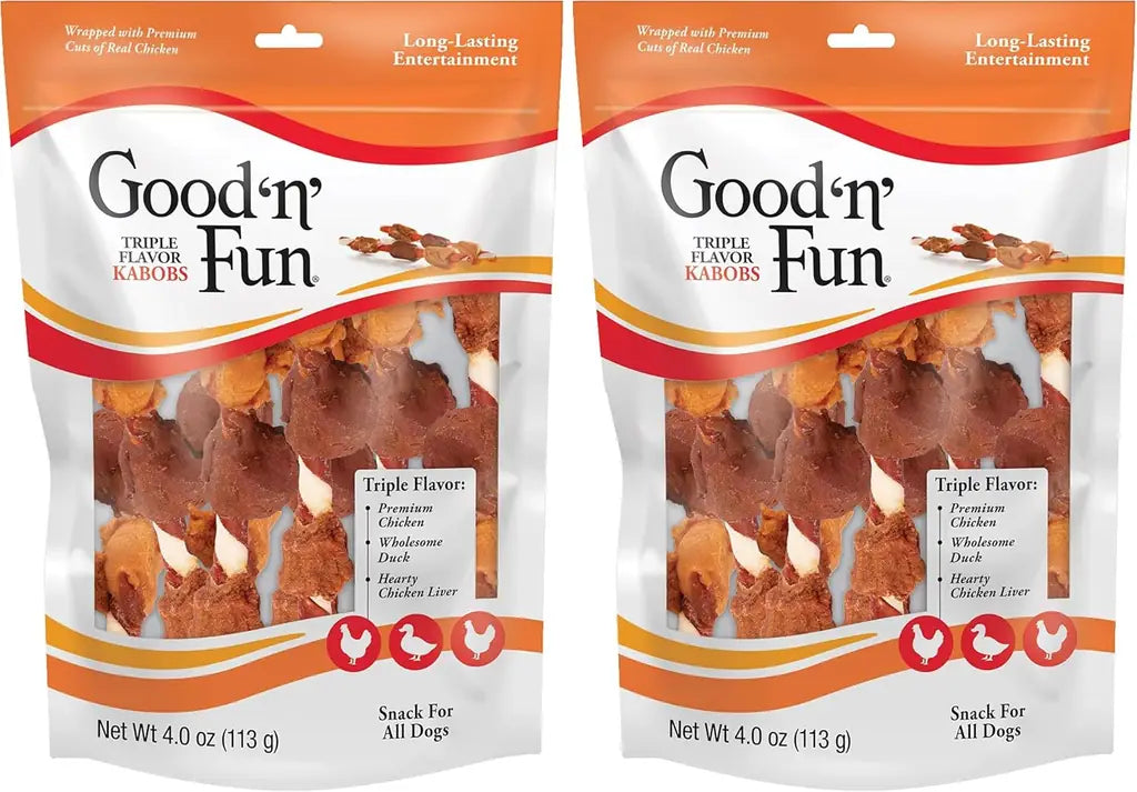 Good 'N' Fun Triple Flavor Kabob Chews for Dogs