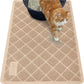 GORILLA GRIP Cat Litter Box Mat, Cushioned Coil Mesh Litter Trapping Mat, Scatter Control, Phthalate Free, Ultra Deep Catch Grooves, Easy Clean