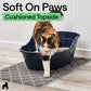 GORILLA GRIP Cat Litter Box Mat, Cushioned Coil Mesh Litter Trapping Mat, Scatter Control, Phthalate Free, Ultra Deep Catch Grooves, Easy Clean