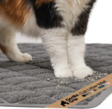 GORILLA GRIP Cat Litter Box Mat, Cushioned Coil Mesh Litter Trapping Mat, Scatter Control, Phthalate Free, Ultra Deep Catch Grooves, Easy Clean