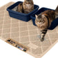 GORILLA GRIP Cat Litter Box Mat, Cushioned Coil Mesh Litter Trapping Mat, Scatter Control, Phthalate Free, Ultra Deep Catch Grooves, Easy Clean