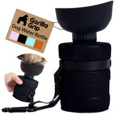 Gorilla Grip Portable Dog Water Bottle with Bowl Dispenser