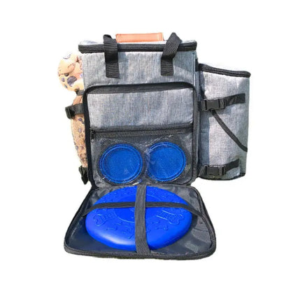 All-in-One Travel Pet Organizer Bag with Collapsible Bowls