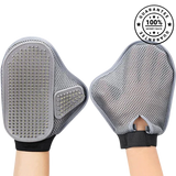Steel Needle Pet Grooming Gloves – Hair Removal & Bath Brush for Cats & Dogs