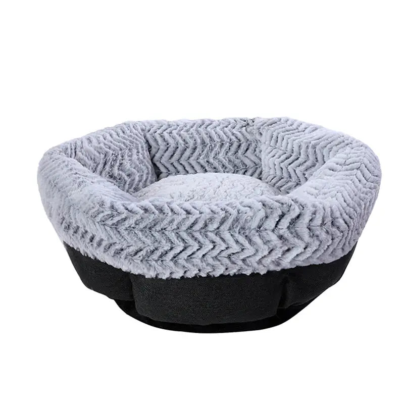 Hexagon Haven - Plush Pet Bed & Crate Mat