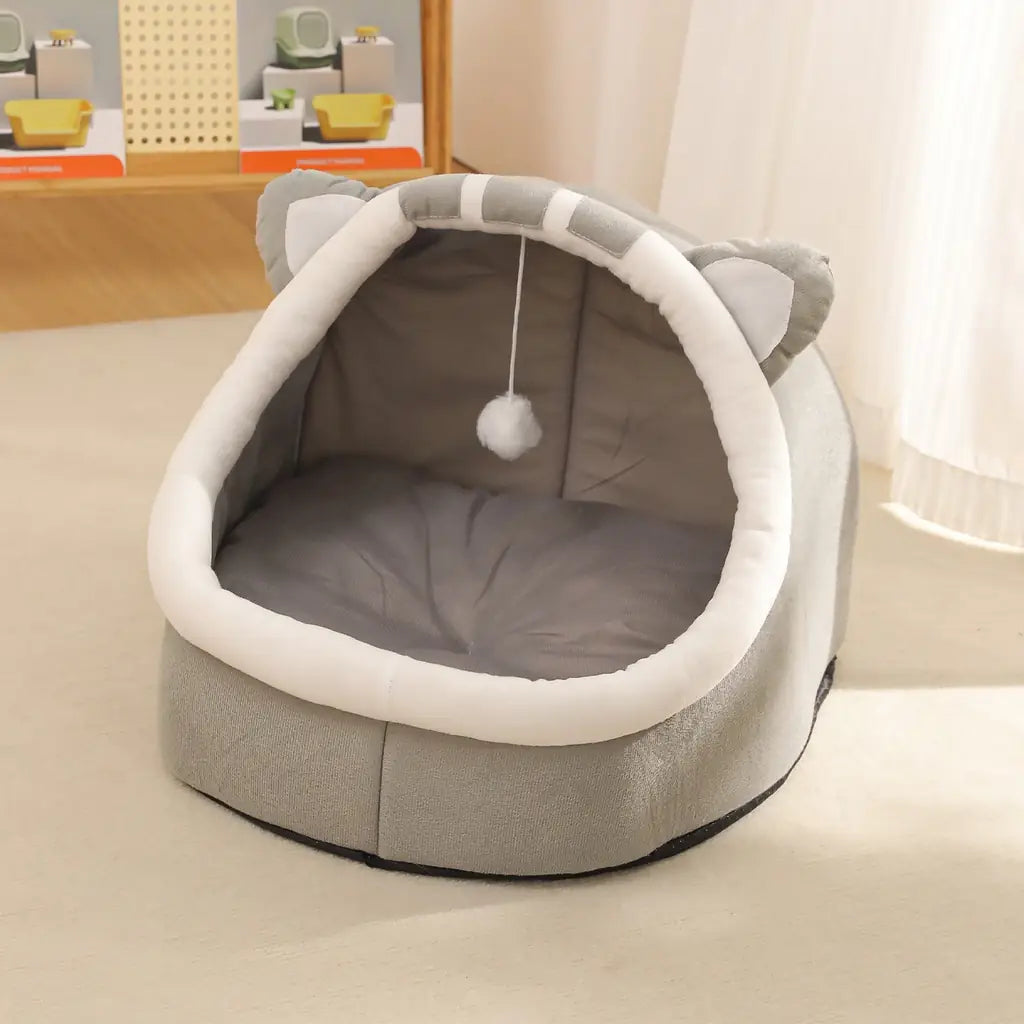 The Cozy Pod - Semi-Enclosed Cat Bed