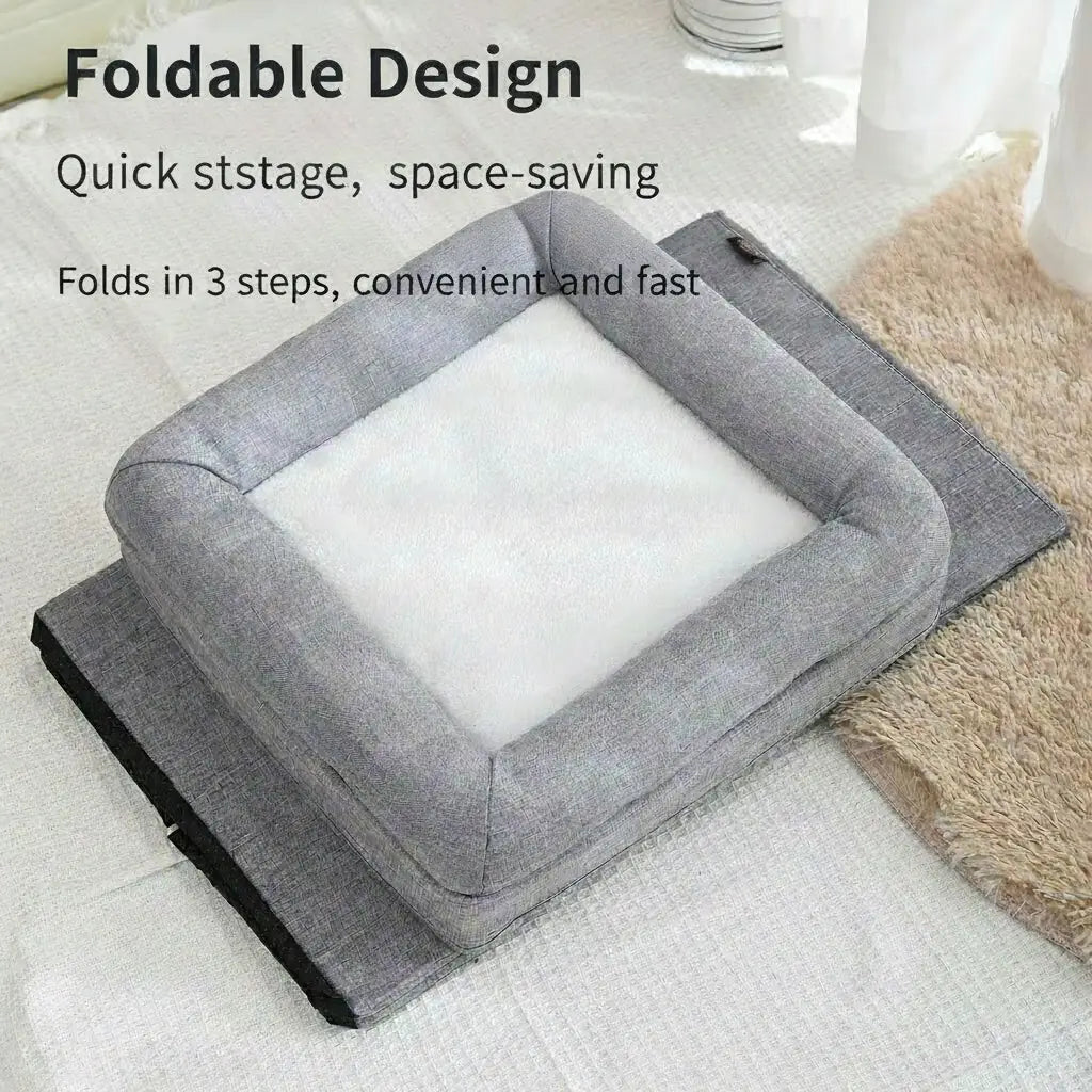 Triple-Tier Cat Condo - All-Season Foldable Pet Bed