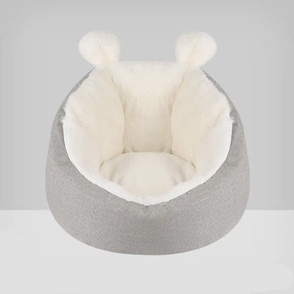 Bunny Ear Nest - Semi-Enclosed Plush Pet Bed