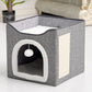 Triple-Tier Cat Condo - All-Season Foldable Pet Bed
