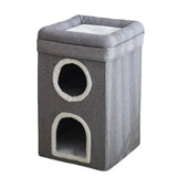 Triple-Tier Cat Condo - All-Season Foldable Pet Bed
