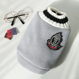 Prep School Pet Vest - V-Neck Knitted Dog & Cat Sweater
