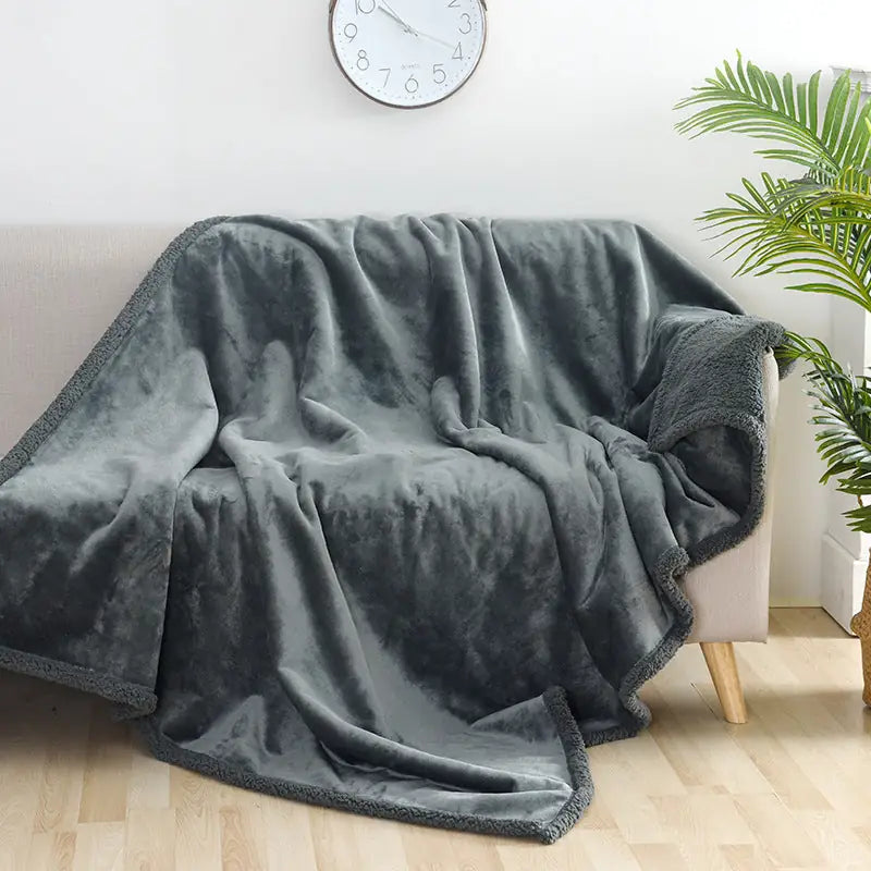 Waterproof & Urine-Proof Pet Blanket – Thick Flannel Comfort Mat